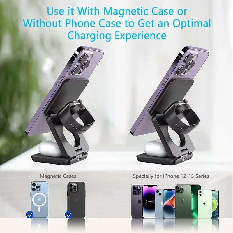 Versatile 3 in 1 Wireless Charger